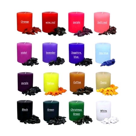 الوان الشموع