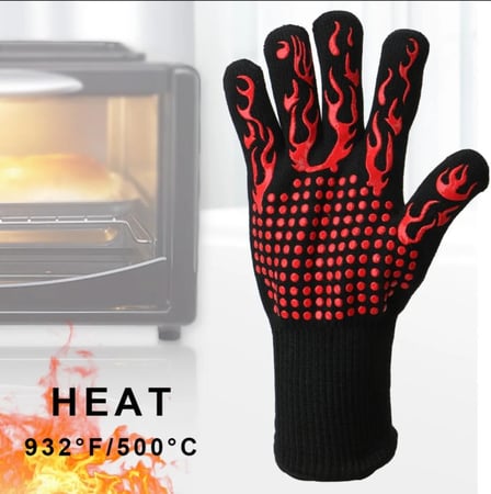 قفاز حماية مقاومة للحرارة (قطعة واحدة فقط)