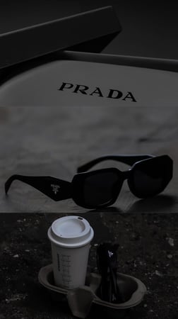 نظارة برادا اسود