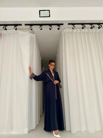 عباية بياقة رسمية صيفية