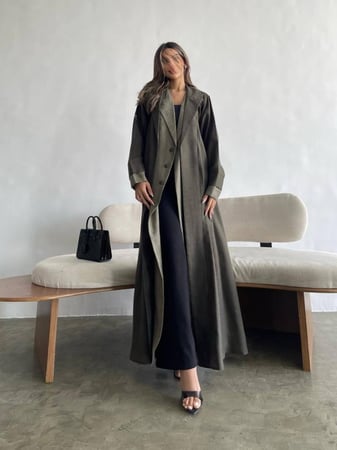 عباية قماش لينن صيفية