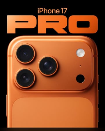 ابل ايفون 17 بروماكس، 256 جيجا، 6.9 إنش ، برتقالي كوني