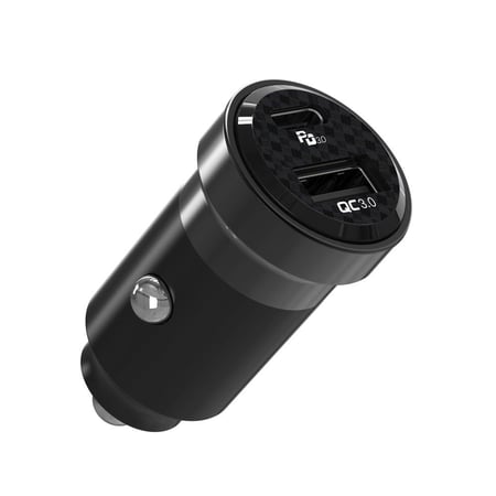 شاحن سيارة مور بور 38 واط 2 منفذين تايب سي + USB