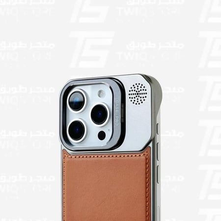 كفر جلد ازرق عدسة استاند ماج سيف مغناطيسي شحن لاسلكي