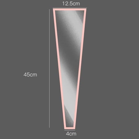 بلاستيك تغليف للورد المفرد وردي (50حبة)