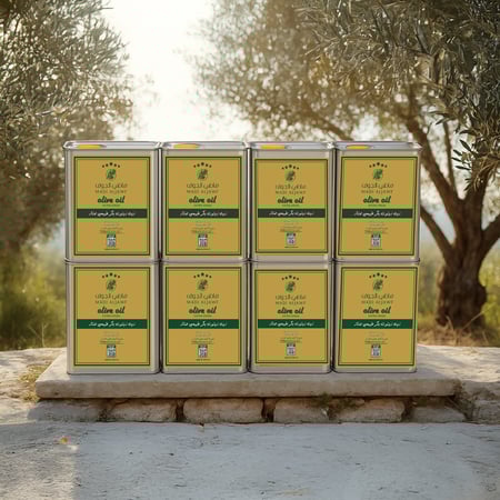 زيت زيتون بكر درجة أولى – 16 لتر (8 عبوات × 2 لتر)