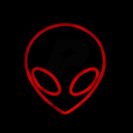 إضاءة نيون فضائي أحمر