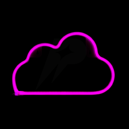 إضاءة نيون سحابة وردي