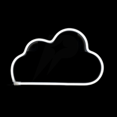 إضاءة نيون سحابة أبيض ثلجي