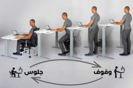 مكتب وقوف يدوي موديل بيسك