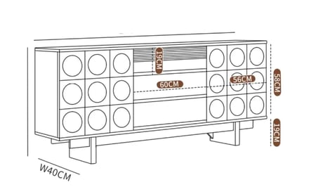 كونسول خشب ريفي
