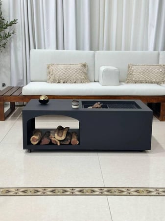 منقل بكس ديكور صاج لون اسود