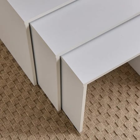 طاولات متداخلة ثلاثية - طقم 3 قطع