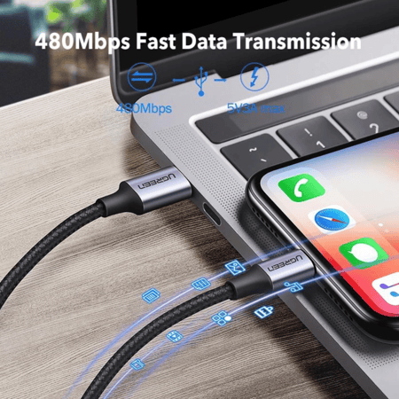 يوجرين - سلك Lightning إلى USB-A