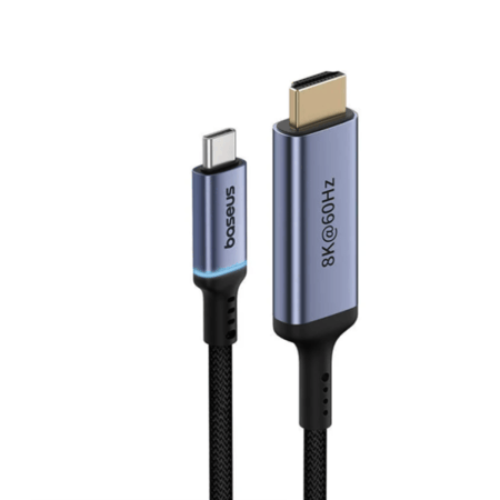 بيسوس وصلة Type-C To HDMI بطول 1.5م اسود