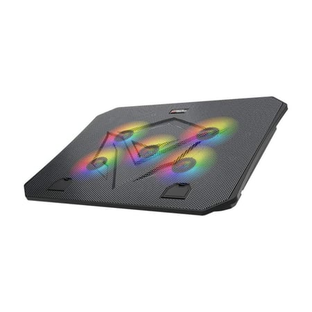ميشن قاعدة تبريد لابتوب ألعاب بخمس مراوح RGB – سلكية USB