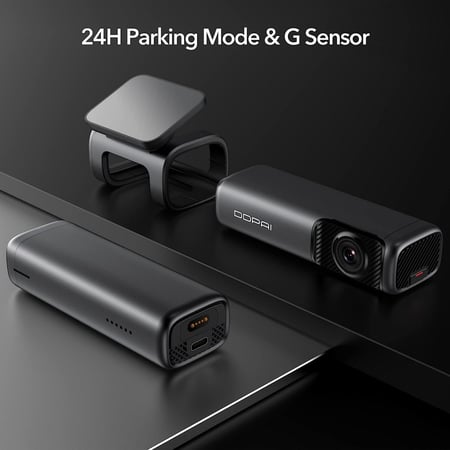 DDPAI كاميرا سيارة داش كام 4K MINI5 امامية تدعم شريحة 4G وخاصية التتبع مع ذاكرة مدمجة بحجم 64 جيجا