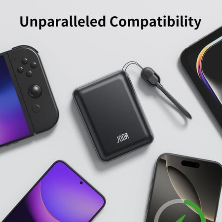 جودا بطارية متنقلة بقوة 18 الف 22.5 واط كيبل مدمج تايب سي