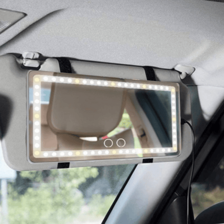 مرآة LED لاسلكية متعددة الاضاءة للسيارة