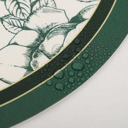 طقم مفرش صحون - زهور