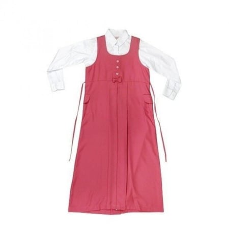 مريول ابتدائي وردي مقاس 42-50موديل 16