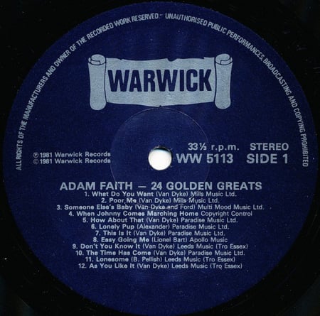 Adam Faith - 24 Golden Greats