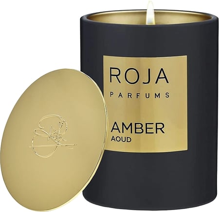 شمعة عطرية عنبر عود 300 جرام    ROJA   |   CANDLE AMBER AOUD    روجا