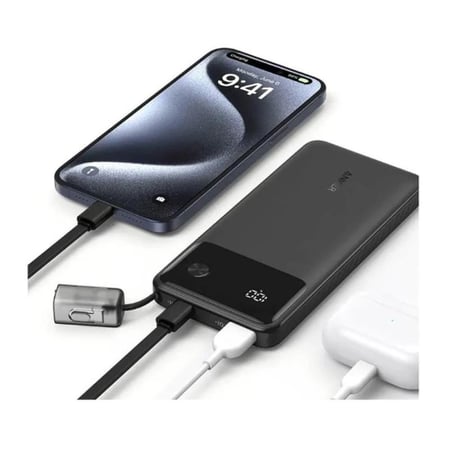 انكر شاحن متنقل 10000 منفذين USB+PD بقوة 22.5 واط