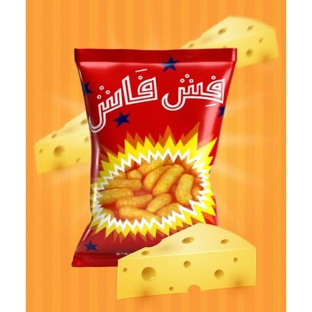 فش فاش منتفخات الذره 40 حبة 12 جرام