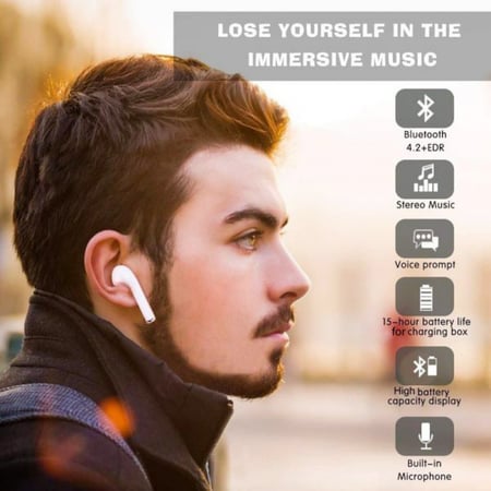 سماعة بلوتوث مشابهة لسماعة Apple AirPods موديل i9S TWS