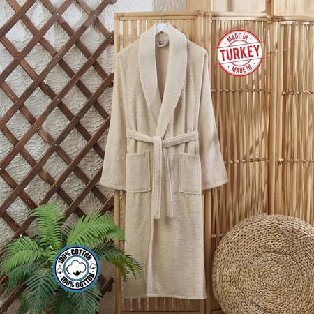 روب حمام تركي قطن للرجال والنساء
