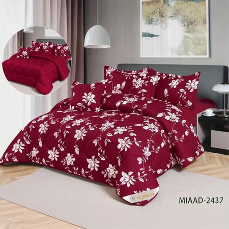 بكج ربيعك غير - نفر ونص طقم مفارش كامل مع لباد ومخدات وبطانية