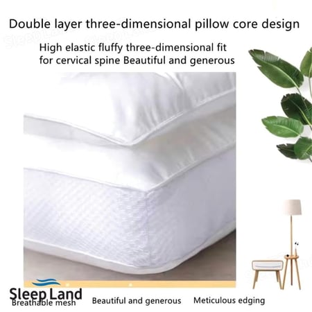 مخدة طبية قطن بتصميم ثلاثي الأبعاد