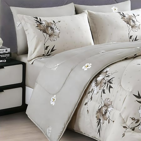 فلورينا طقم مفرش صيفي مشجر وهدية مخدتين موديل IG-019