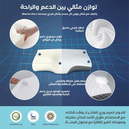 افضل وسادة للنوم لعلاج الام الرقبة والظهر في الرياض