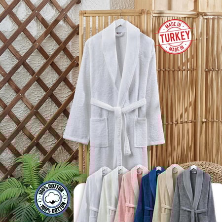 روب حمام تركي قطن للرجال والنساء