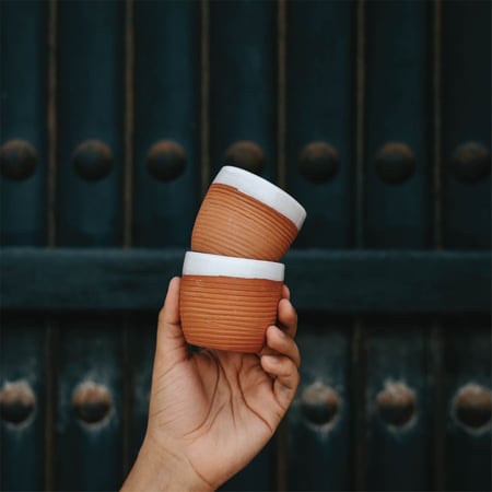 كوب فخار (صغير)  Pottery Cup (small) I
