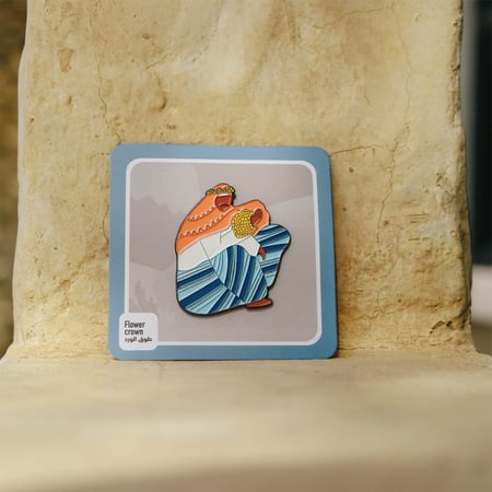 بنز طوق الورد Flower Crown Pin I