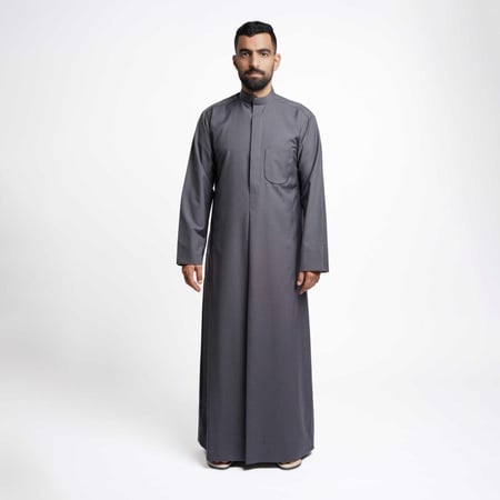 2 ثياب كويتي رجالي شتوي سادة مع شال هدية