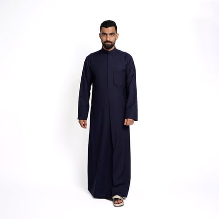2 ثياب كويتي رجالي شتوي سادة مع شال هدية