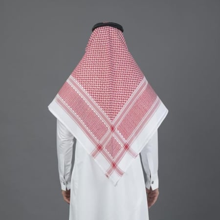 شماغ البسام كلاسيك اللون الخاص انجليزي