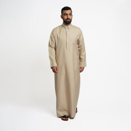 ثوبين سعودي شتوي رجالي خلية مع بجامة حراري