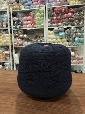 قطن ايطالي أزرق كحلي