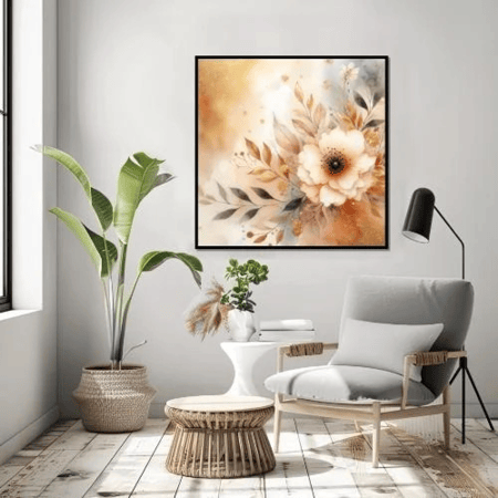 لوحات جدارية, ورود جميله