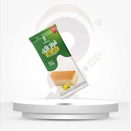 شرائح كيك نكهة الليمون