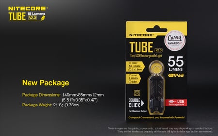 كشاف  NITECORE TUBE V2.0