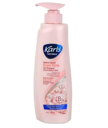 كاريس مرطب اليد والجسم موحد اللون معزز الفيتامينات 400 مل