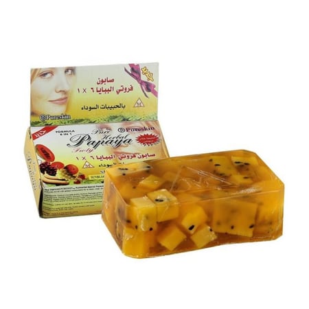 صابون البابايا 6 في 1 بالحبة السوداء من بيور سكين