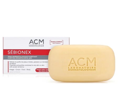 صابون قالب اي سي ام سيبيونكس منقي للبشرة العادية والدهنية 100جم