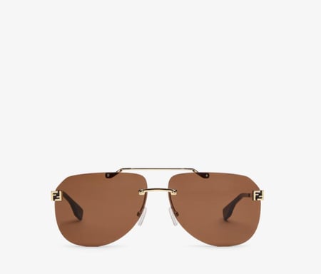 نظارة فندي- ذهبي